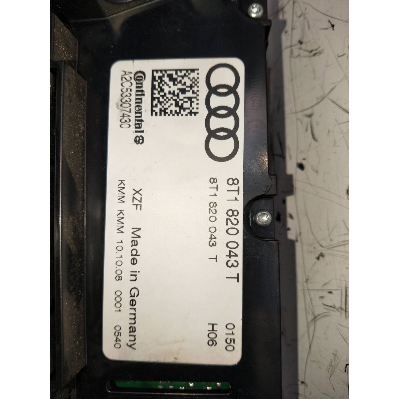Recambio de mando calefaccion / aire acondicionado para audi a4 ber. (b8) referencia OEM IAM 8T1820043T A2C53307430 