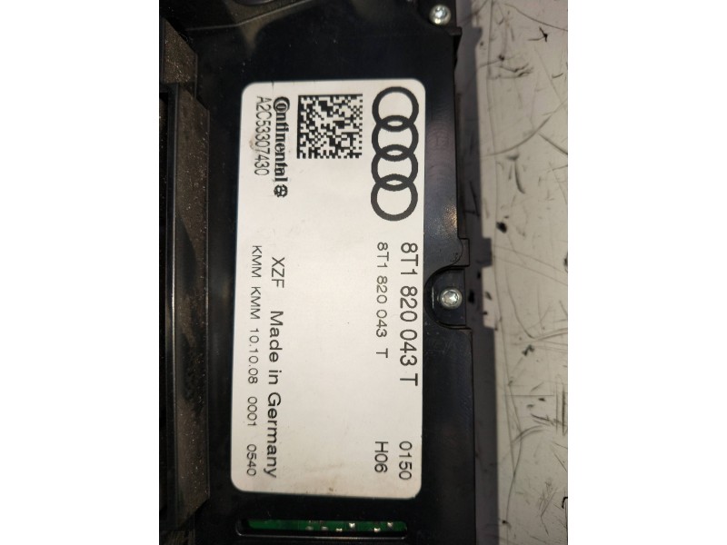 Recambio de mando calefaccion / aire acondicionado para audi a4 ber. (b8) referencia OEM IAM 8T1820043T A2C53307430 