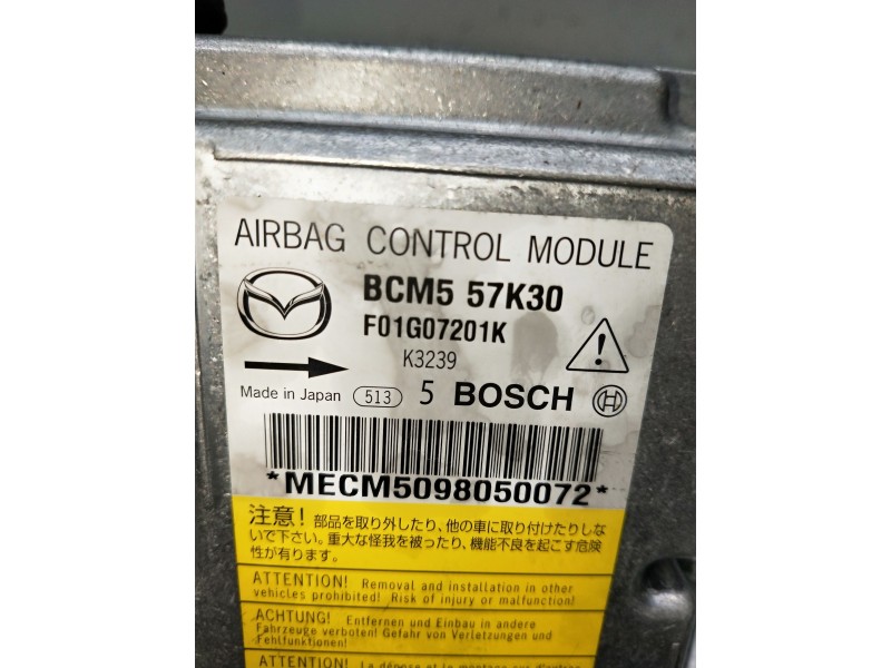 Recambio de kit airbag para mazda 3 lim. (bl) referencia OEM IAM BCM557K30 F01G07201K 