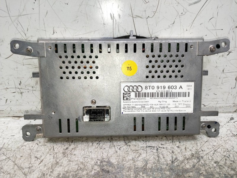 Recambio de pantalla multifuncion para audi a4 ber. (b8) referencia OEM IAM 8T0919603A  