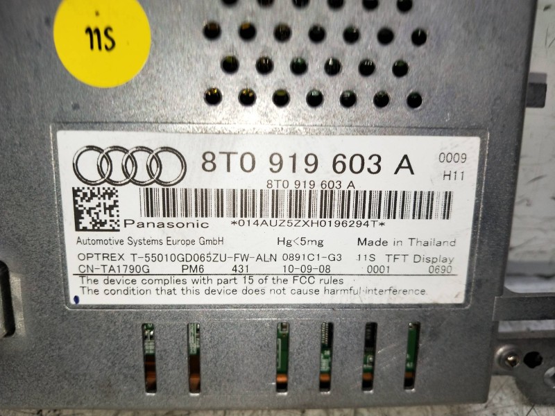 Recambio de pantalla multifuncion para audi a4 ber. (b8) referencia OEM IAM 8T0919603A  