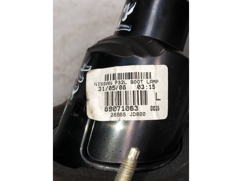 Recambio de piloto trasero izquierdo interior para nissan qashqai (j10) referencia OEM IAM 89071063  