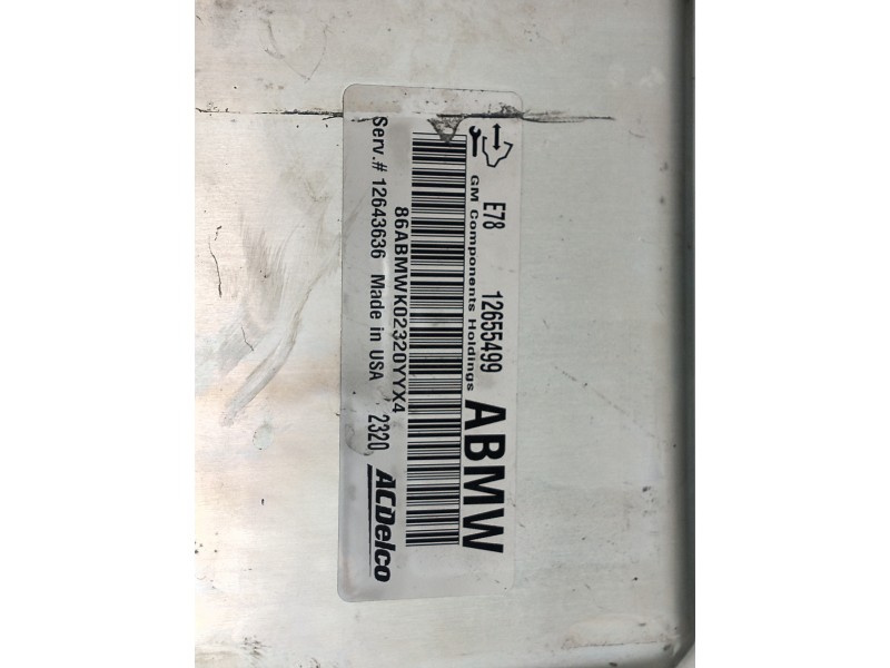 Recambio de modulo electronico para chevrolet aveo berlina hatchback ls referencia OEM IAM 12655499 86ABMWK02320YYX4 12643636