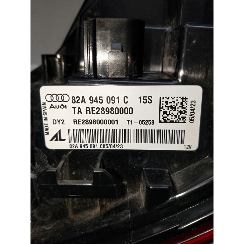 Recambio de piloto trasero izquierdo para audi a1 sportback (gba) referencia OEM IAM 82A945091C 28980000 2898000001 LED