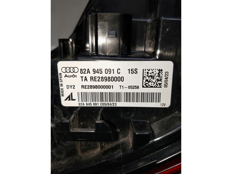 Recambio de piloto trasero izquierdo para audi a1 sportback (gba) referencia OEM IAM 82A945091C 28980000 2898000001 LED
