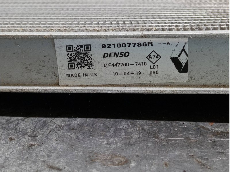Recambio de condensador / radiador aire acondicionado para renault zoe referencia OEM IAM 921007736R MF4477607410 