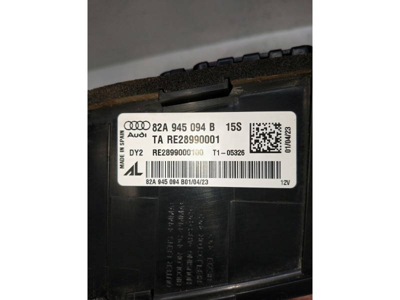 Recambio de piloto trasero derecho interior para audi a1 sportback (gba) referencia OEM IAM 82A945094B 28990001 2899000100