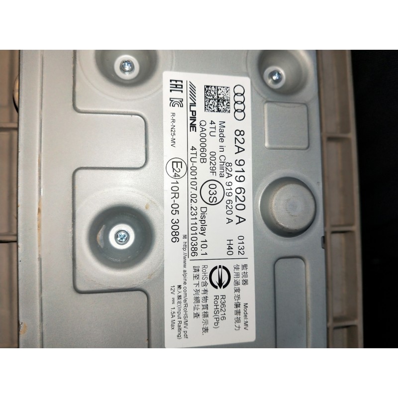 Recambio de pantalla multifuncion para audi a1 sportback (gba) referencia OEM IAM 82A919620A QA00060B 1542163Z01 221125B4