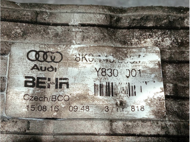Recambio de intercooler para audi a4 ber. (b8) referencia OEM IAM 8K0145805R  