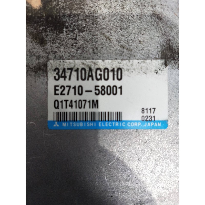 Recambio de modulo electronico para subaru legacy berl. b13 (bl) 2.0 diesel cat referencia OEM IAM 34710AG010 E271058001 CENTRAL