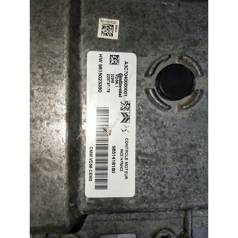 Recambio de centralita motor uce para opel corsa f referencia OEM IAM 9851418180 HW9815023380 223737178 A3C7040000001