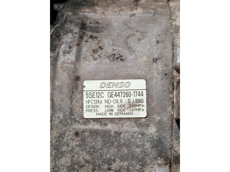 Recambio de compresor aire acondicionado para toyota corolla verso (r1) referencia OEM IAM GE4472601744  