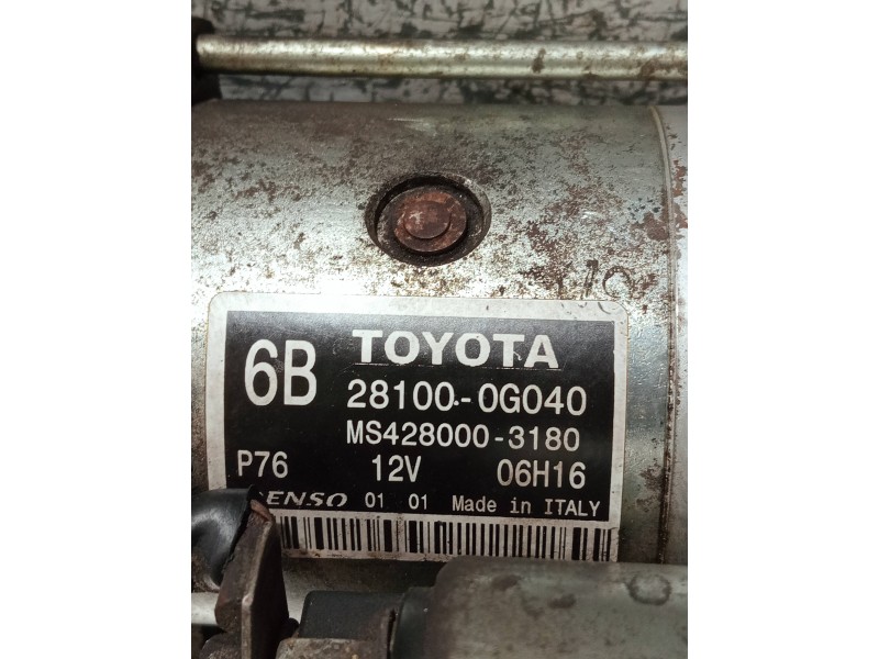Recambio de motor arranque para toyota corolla verso (r1) referencia OEM IAM 281000G040 MS4280003180 