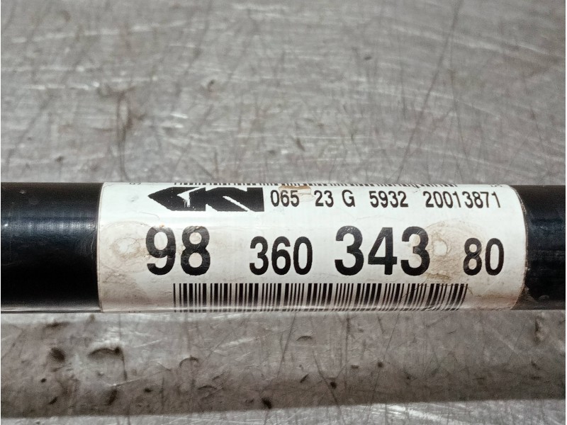 Recambio de transmision delantera izquierda para opel corsa f referencia OEM IAM 9836034380  