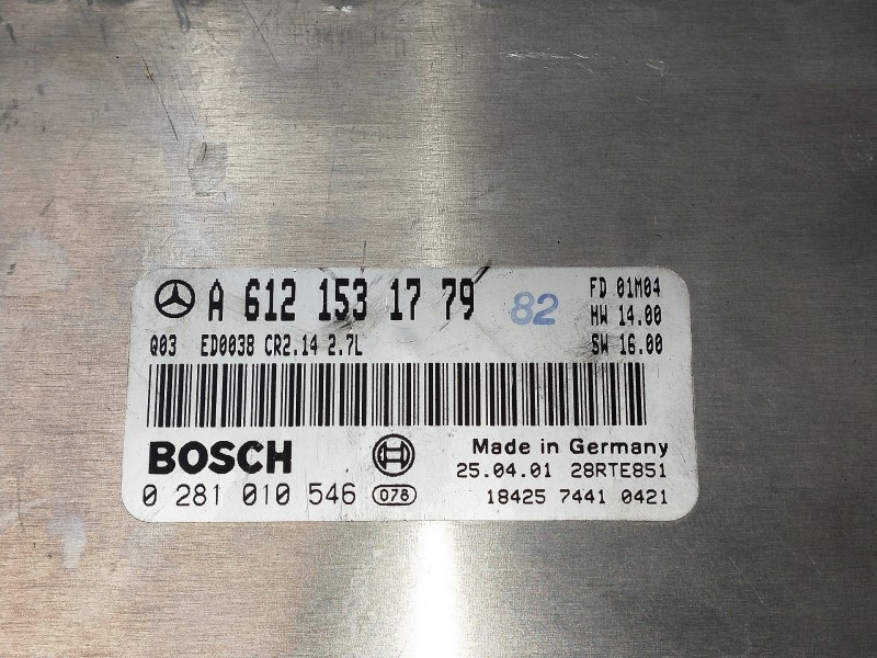 Recambio de centralita motor uce para mercedes clase m (w163) referencia OEM IAM A6121531779 0281010546 1842574410421