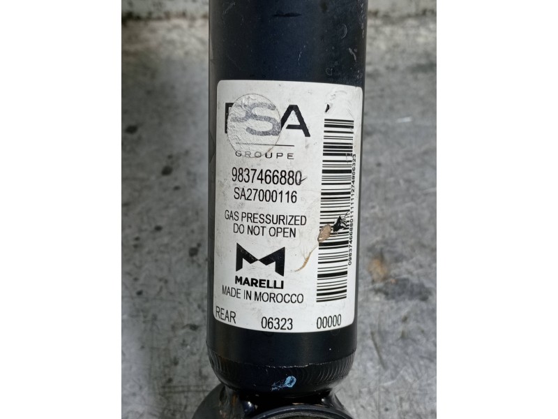 Recambio de amortiguador trasero derecho para opel corsa f referencia OEM IAM 9837466880  