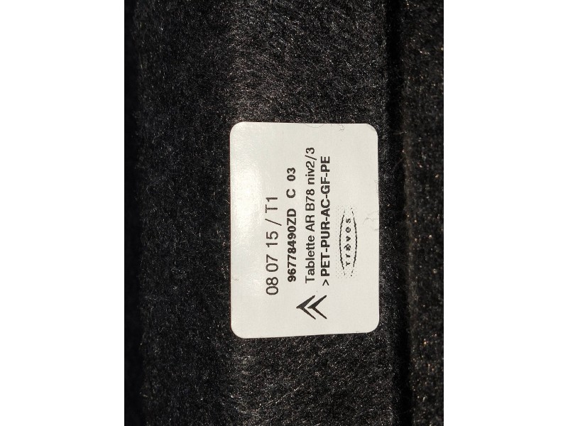 Recambio de bandeja trasera para citroen c4 picasso referencia OEM IAM 96778490ZD  