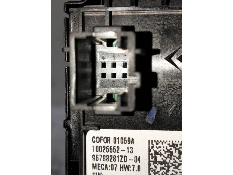 Recambio de mando elevalunas delantero izquierdo para citroen c4 picasso referencia OEM IAM 96788281ZD  5P