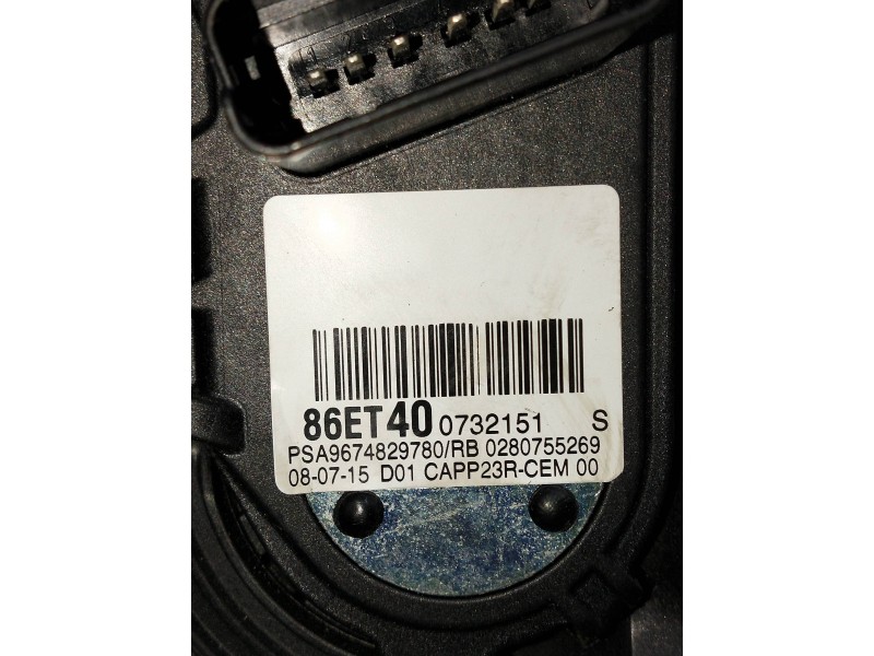 Recambio de potenciometro pedal para citroen c4 picasso referencia OEM IAM 967582980  
