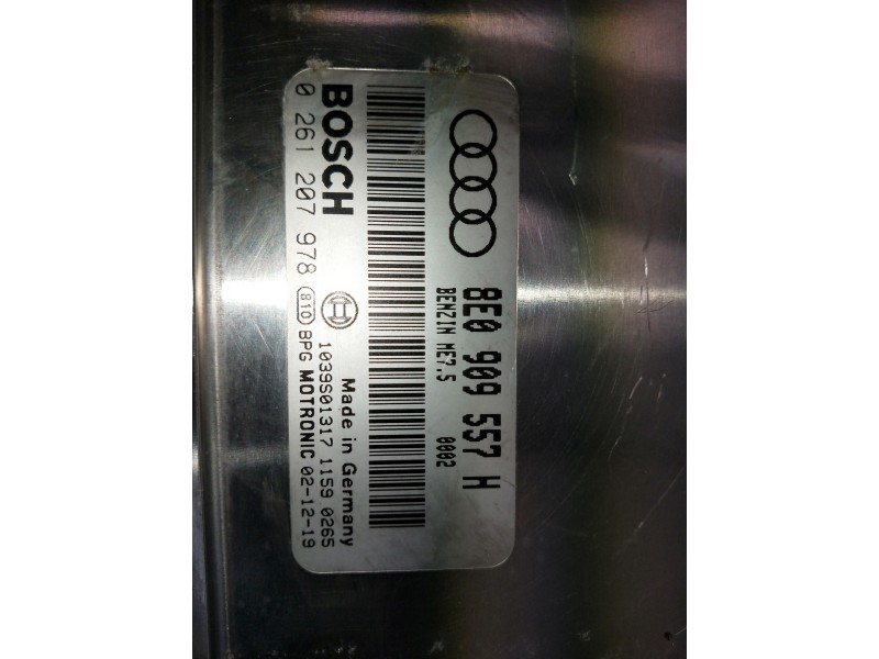 Recambio de centralita motor uce para audi a4 berlina (8e) referencia OEM IAM 0261207978 8E0909557H 