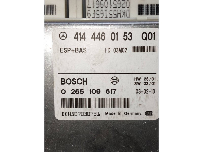 Recambio de centralita abs para mercedes vaneo (w414) furgoneta compacta referencia OEM IAM 0265109617 DKH507030731 