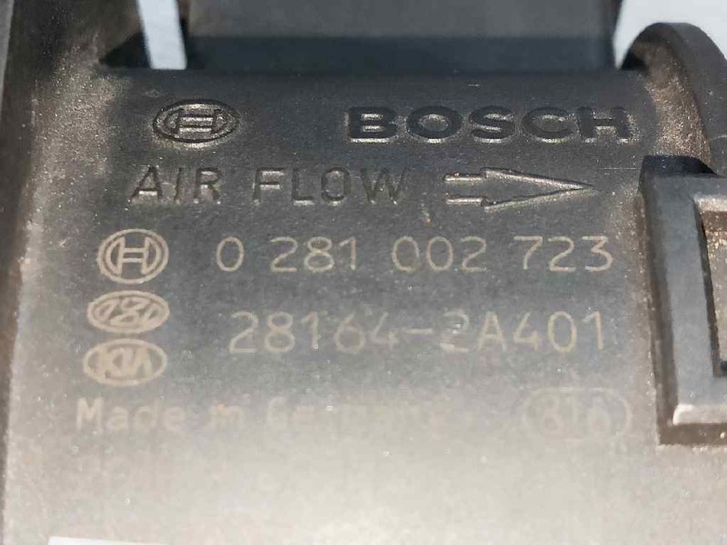Recambio de caudalimetro para kia rio 1.5 crdi referencia OEM IAM 0281002723 281642A401 BOSCH