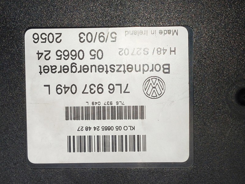 Recambio de modulo electronico para volkswagen touareg (7la) referencia OEM IAM 7L6937049L  