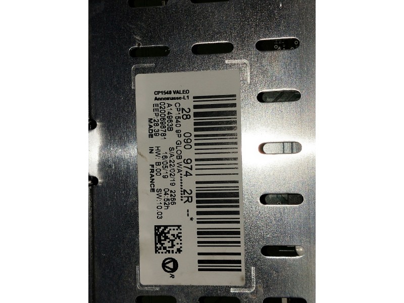 Recambio de pantalla multifuncion para renault megane iv berlina 5p referencia OEM IAM 28090974  