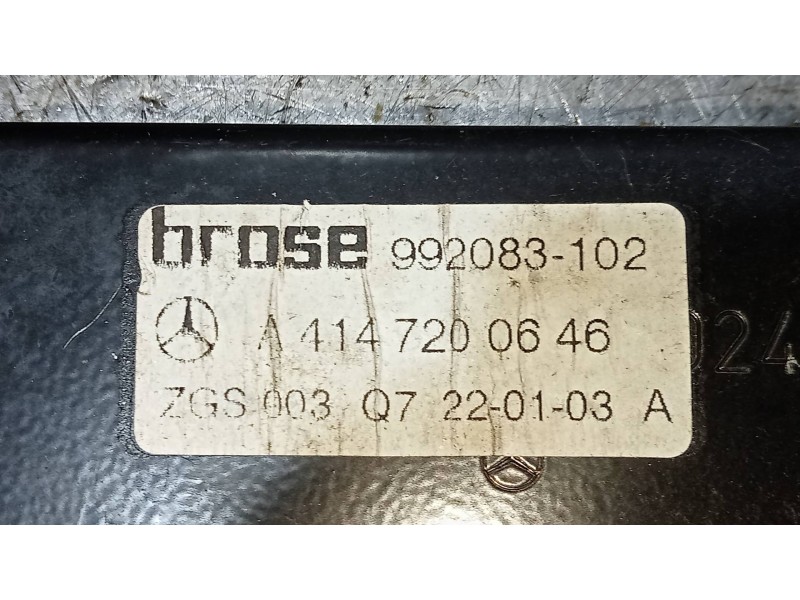 Recambio de elevalunas delantero derecho para mercedes vaneo (w414) furgoneta compacta 1.6 cat referencia OEM IAM A4147200646  