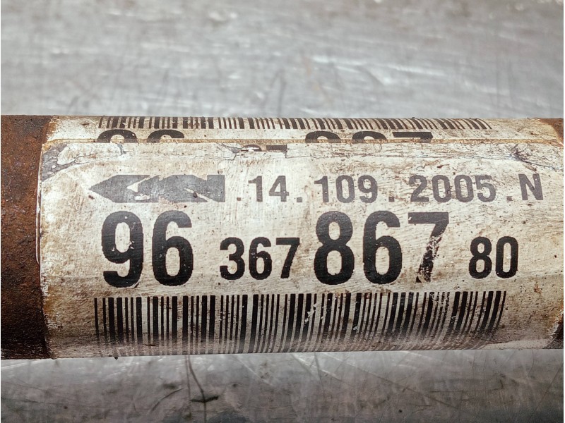 Recambio de transmision delantera izquierda para citroen c4 coupe referencia OEM IAM 9636786780  