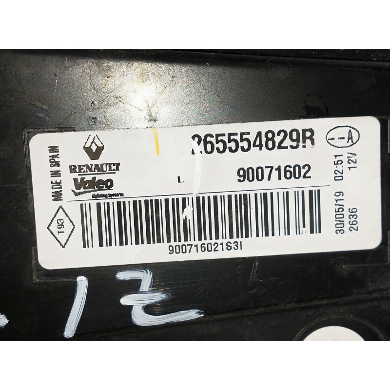 Recambio de piloto trasero izquierdo para renault megane iv berlina 5p referencia OEM IAM 265554829R 90071602 