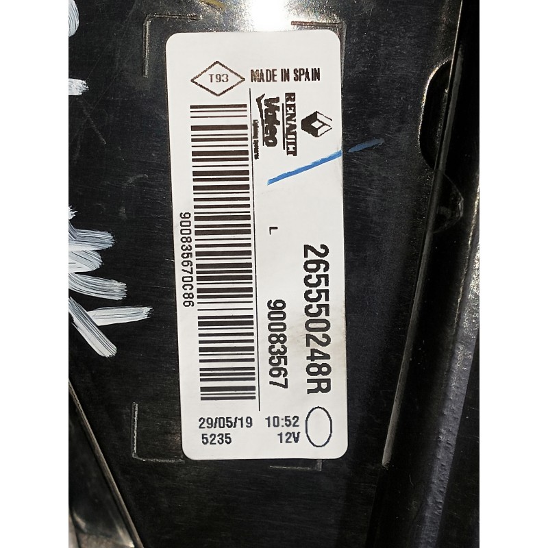 Recambio de piloto trasero izquierdo interior para renault megane iv berlina 5p referencia OEM IAM 265550248R 90083567 