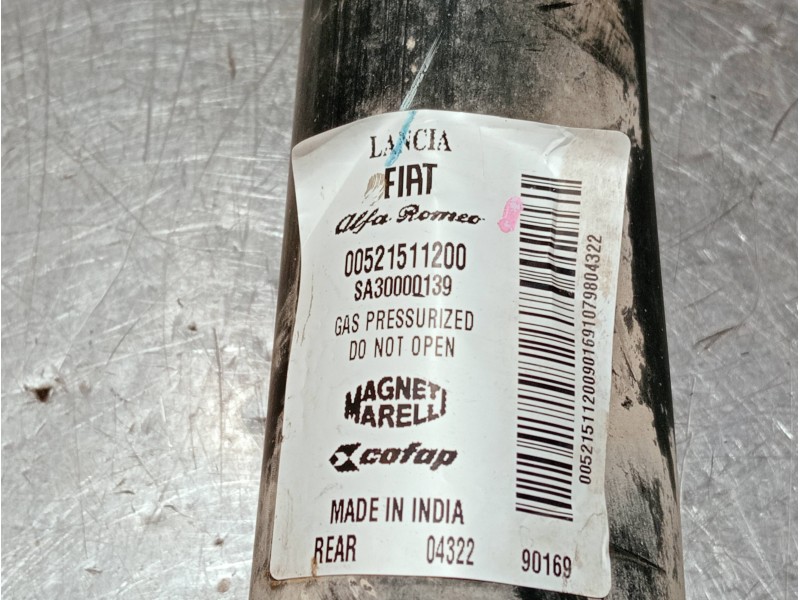 Recambio de amortiguador trasero izquierdo para fiat 500 312 1.0 hybrid referencia OEM IAM 00521511200 SA30000139 