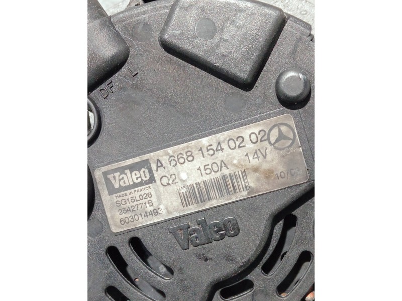 Recambio de alternador para mercedes vaneo (w414) furgoneta compacta referencia OEM IAM A6681540202 2542771B SG15L026