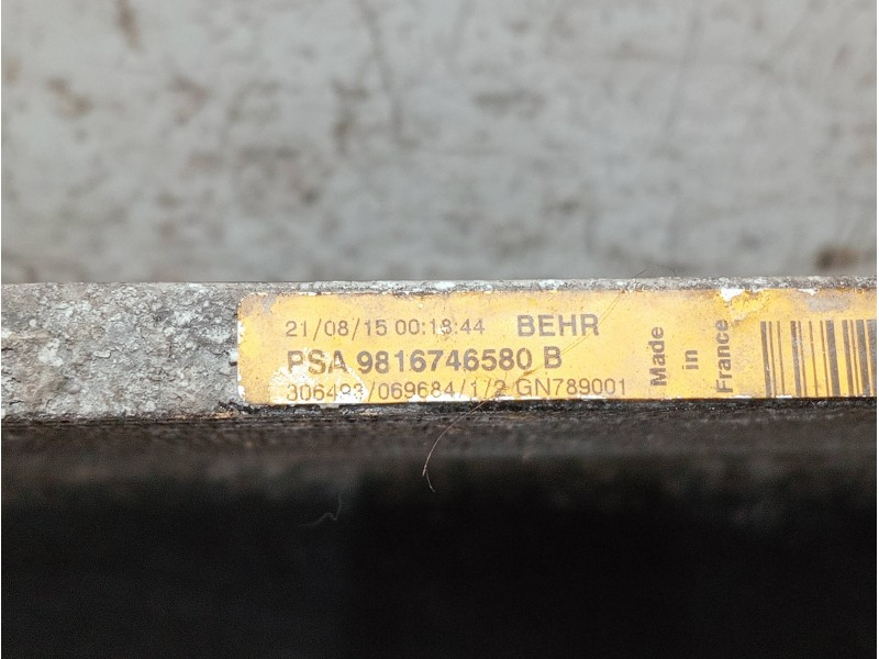 Recambio de condensador / radiador aire acondicionado para citroen c4 picasso referencia OEM IAM 9816746580B  