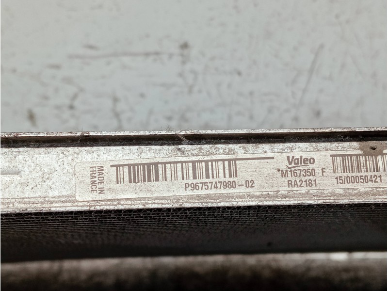 Recambio de radiador agua para citroen c4 picasso referencia OEM IAM P967574798002 M167350 