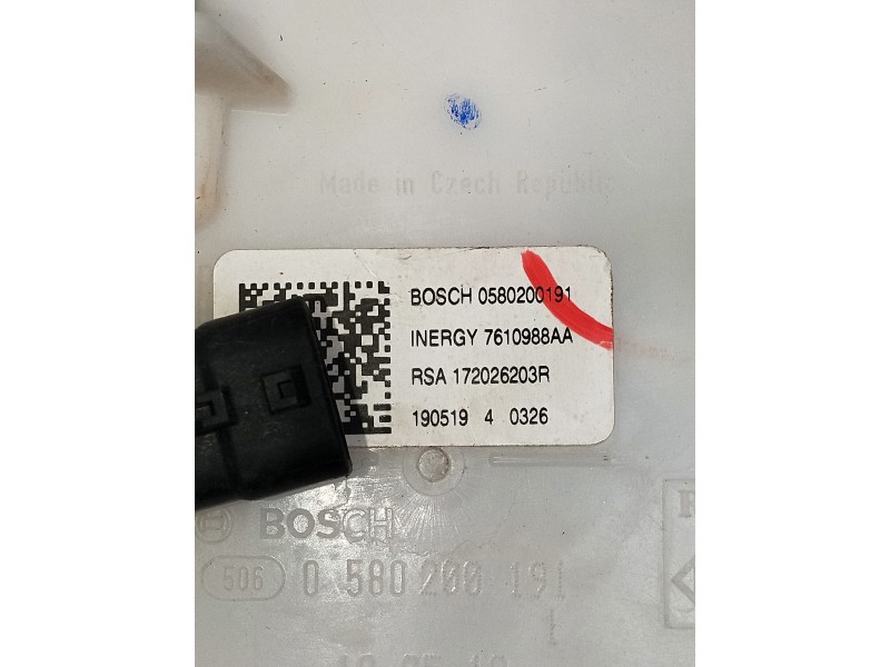Recambio de bomba combustible para renault megane iv berlina 5p referencia OEM IAM 172026203R 0580200191 