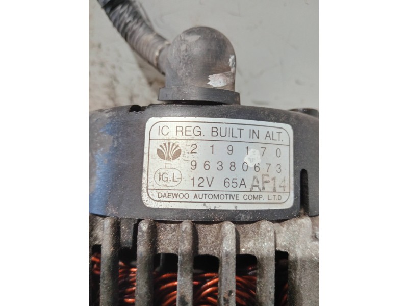 Recambio de alternador para daewoo matiz referencia OEM IAM 96380673 219170 