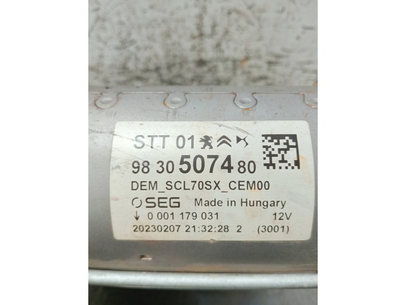 Recambio de motor arranque para citroen c3 referencia OEM IAM 9830507480 0001179031 