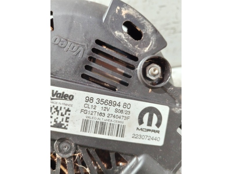 Recambio de alternador para citroen c3 referencia OEM IAM 9835689480 2740473F FG12T163