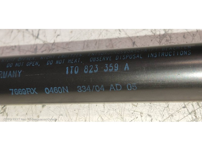 Recambio de amortiguadores capo para volkswagen touran (1t1) 1.9 tdi referencia OEM IAM 1T0823359A  