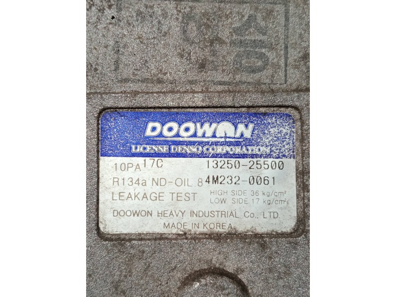 Recambio de compresor aire acondicionado para kia carnival ii referencia OEM IAM 1325025500  