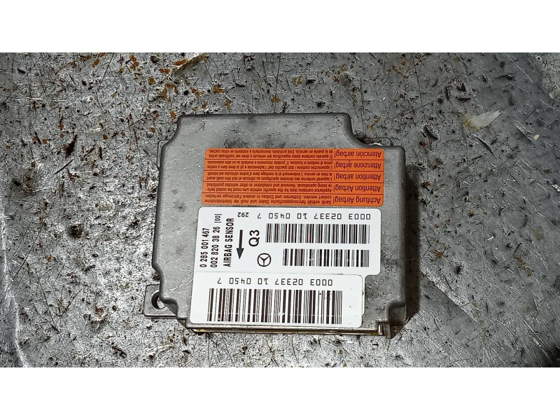 Recambio de centralita airbag para mercedes vaneo (w414) furgoneta compacta 1.6 cat referencia OEM IAM 0285001467  