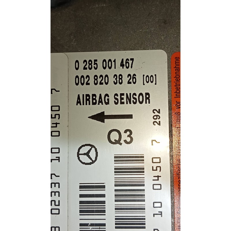 Recambio de centralita airbag para mercedes vaneo (w414) furgoneta compacta 1.6 cat referencia OEM IAM 0285001467  