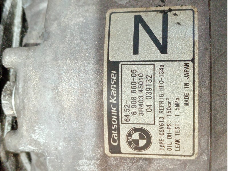 Recambio de compresor aire acondicionado para bmw serie 3 compact (e46) referencia OEM IAM 690866005 3R40345010 