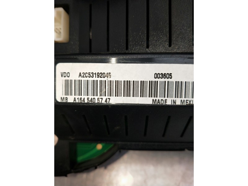 Recambio de cuadro instrumentos para mercedes clase m (w164) 320 cdi 4m edition 10 referencia OEM IAM A1645405747 A2C53192045 