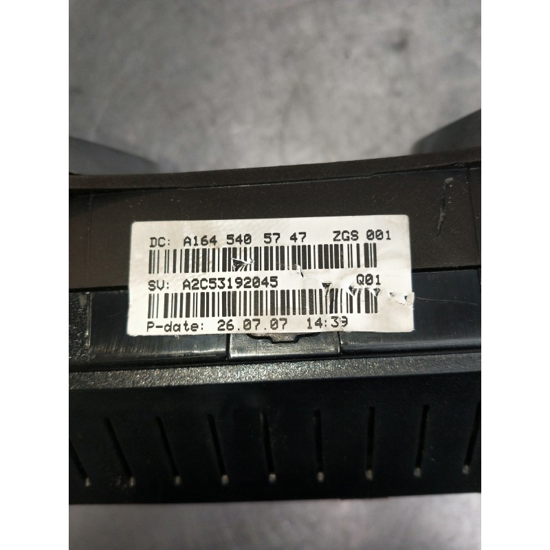 Recambio de cuadro instrumentos para mercedes clase m (w164) 320 cdi 4m edition 10 referencia OEM IAM A1645405747 A2C53192045 