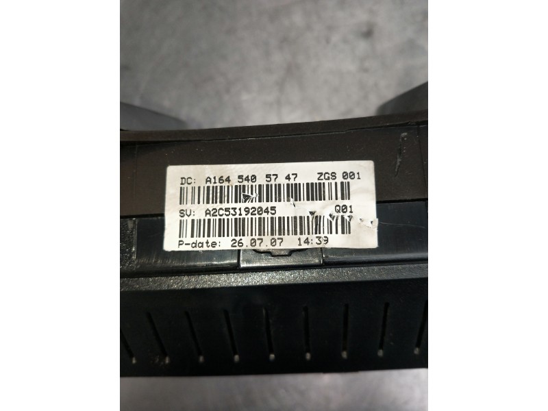 Recambio de cuadro instrumentos para mercedes clase m (w164) 320 cdi 4m edition 10 referencia OEM IAM A1645405747 A2C53192045 
