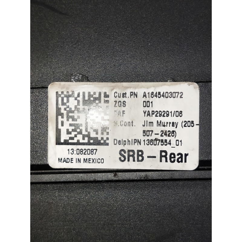 Recambio de caja reles / fusibles para mercedes clase m (w164) 320 cdi 4m edition 10 referencia OEM IAM A1645403072  