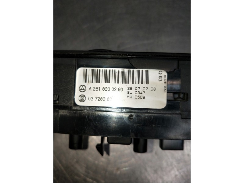 Recambio de mando elevalunas delantero izquierdo para mercedes clase m (w164) 320 cdi 4m edition 10 referencia OEM IAM A25183002